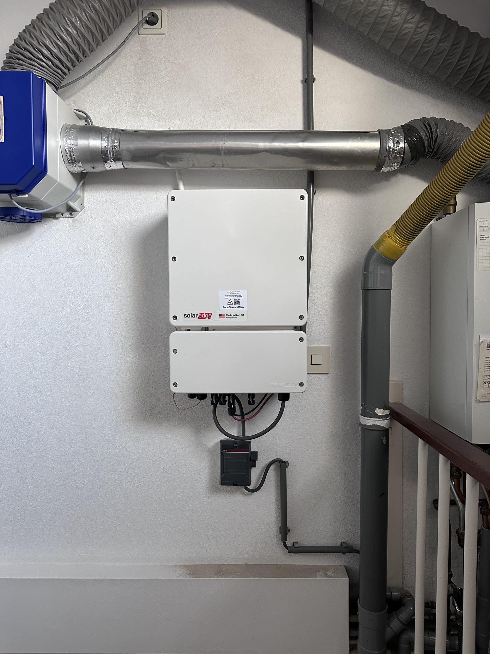 Nieuwe SolarEdge omvormer geplaatst na garantieclaim in Heemskerk